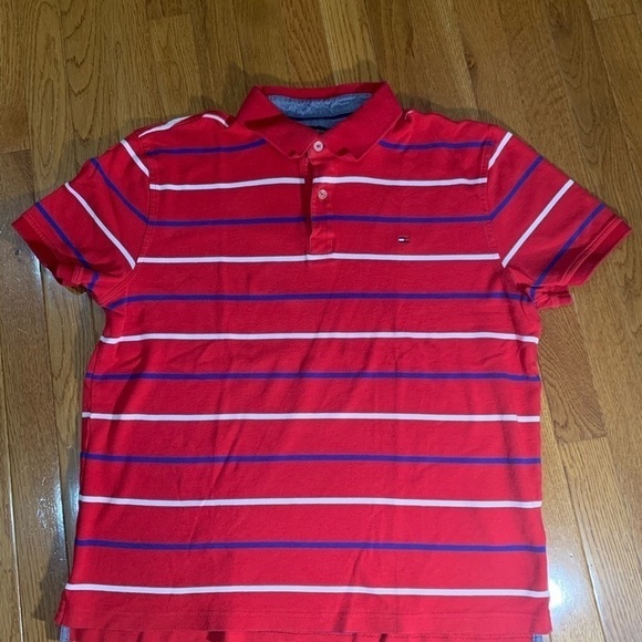 Tommy Hilfiger  Short Sleeved Striped Polo Shirt size  XL - Picture 5 of 8